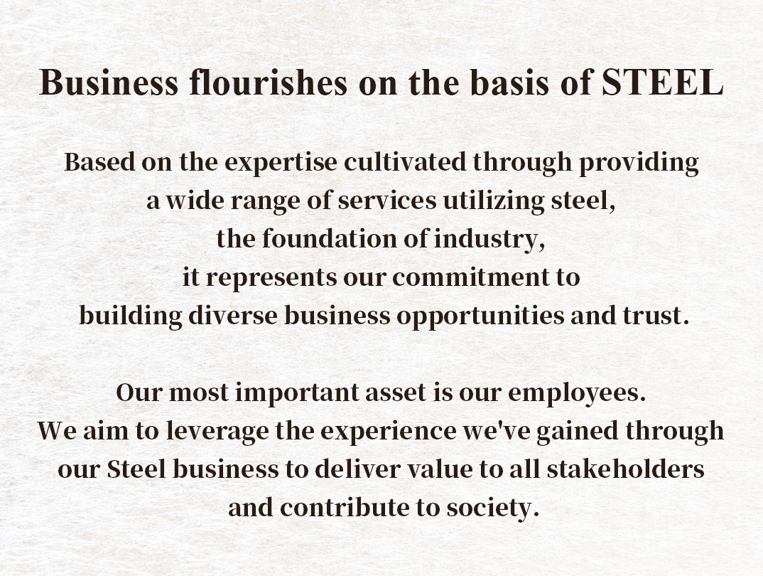 Business flourishes on the basis of STEEL